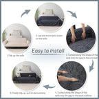 MYSKY HOME Couch Covers for 2 Cushion Couch Sofa, Chenille L Shape Sectional - Image 7