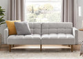 mopio Aaron 76.8" Couch, Small Futon Sofa Bed, Mid Century Modern Futon Couch by MopioInc