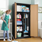 SISESOL Wide & Deep Metal Storage Cabinet - Image 2