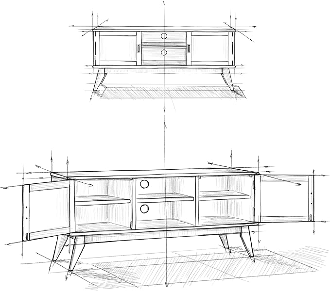 SIMPLIHOME Draper TV Stand - Image 3