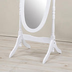 Roundhill Furniture Traditional Queen Anna Style Wood Floor Cheval Mirror - Image 2