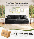 Kidirect 87in U Shaped Couch, Modular Sofa No Tool Assembly, Comfy Sectional - Image 9