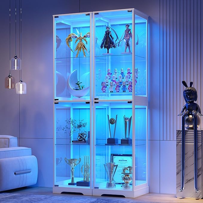 Glass Display Cabinet with Doors, Bookcase by TAGELIER