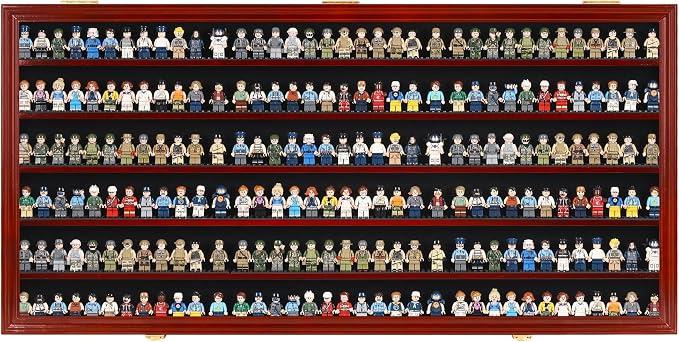 DisplayGifts Block Toy Minifigures Miniatures Display Case Frame Wall Cabinet - Image 3