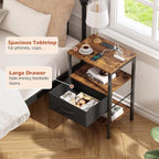 SUPERJARE Nightstand Set of 2, Bed Side Tables - Image 8