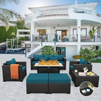 Outdoor Patio Furniture 60000 BTU Outdoor Propane Fire Pit Table Patio - Image 2