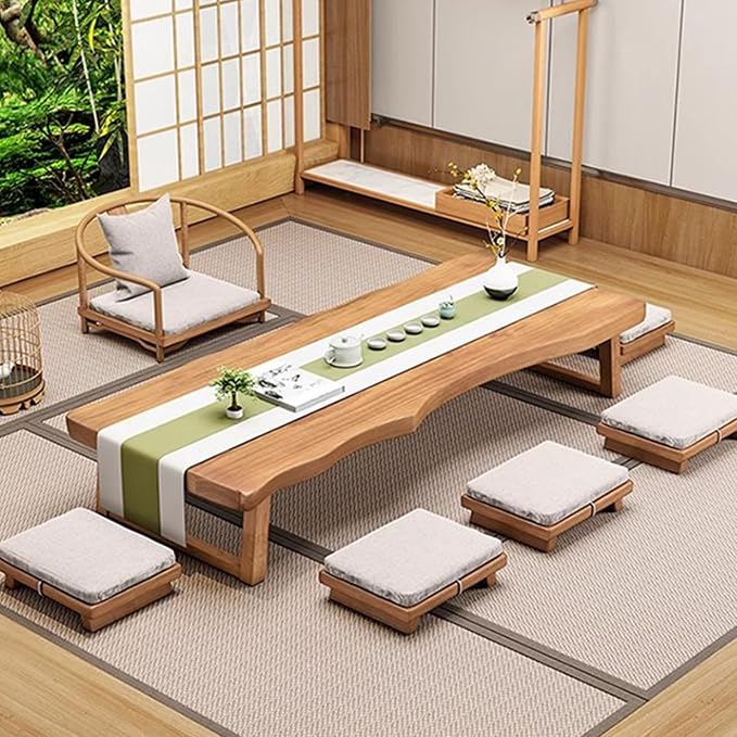 Living Room Coffee Table Japanese Style Floor Table Low Table Reception Room - Image 5