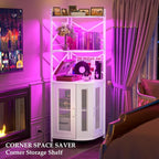 Aheaplus Corner Bar Cabinet - Image 6