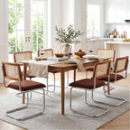 Zesthouse Rattan Dining Chairs Set of 6, Mid Century Modern Dining Room Chairs by Zesthouse