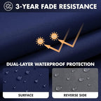 MIULEE Navy Outdoor Seat Cushion 24x24 Inch Waterproof & 3 Year Fade Resistant - Image 3
