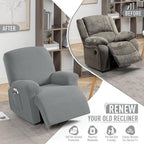 TAOCOCO Recliner Cover 4-Pieces, Recliner Stretch Sofa Slipcover, Recliner - Image 4