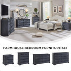ACCOHOHO Farmhouse Nightstand - Image 4