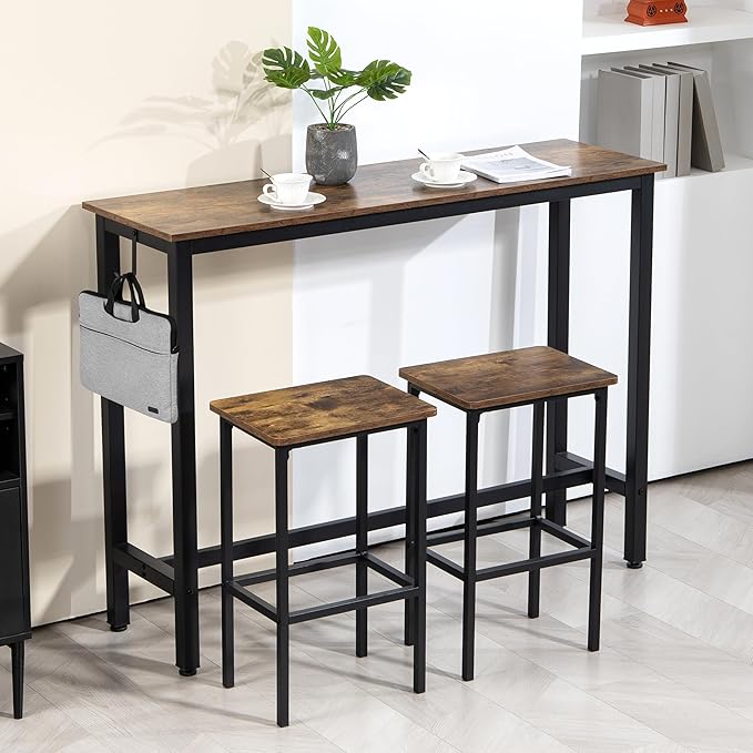 Finnhomy 52.7" Industrial Bar Table Set - Image 4