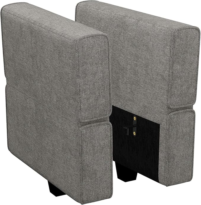 Belffin Fabric Modular Sectional Sofa Armrest Backrest Module Couch Side - Image 2
