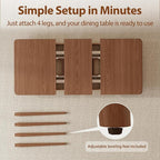 Muwuele Solid Wood Extendable Dining Table - Image 7