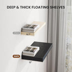 Dreamland 55" Floating Shelves for Wall, Wall-Mounted Shelves for Bedroom - Image 8