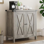 GarveeHome Small Storage Cabinet, Farmhouse Sideboard Buffet Cabinet - Image 5