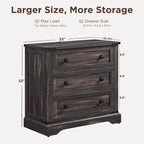 T4TREAM 32" Farmhouse Nightstand - Image 3