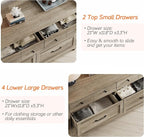 WAMPAT 6 Drawers Dresser for Bedroom, Farmhouse Wooden Chest of Drawers Baby - Image 6
