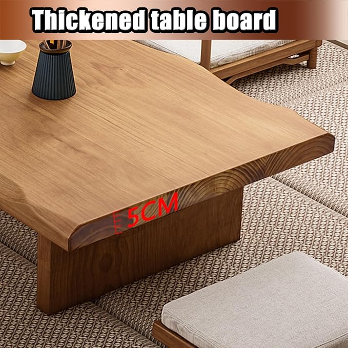 Solid Wood Japanese Low Floor Table Meditation Floor Sitting Altar Table - Image 5