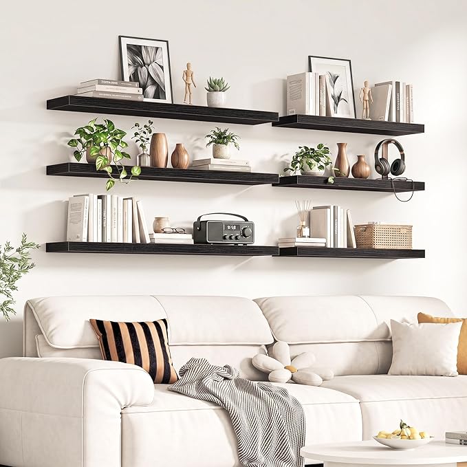Fun Memories 60Inch Long Floating Shelves, 8 Inch Deep Shelves - Image 2