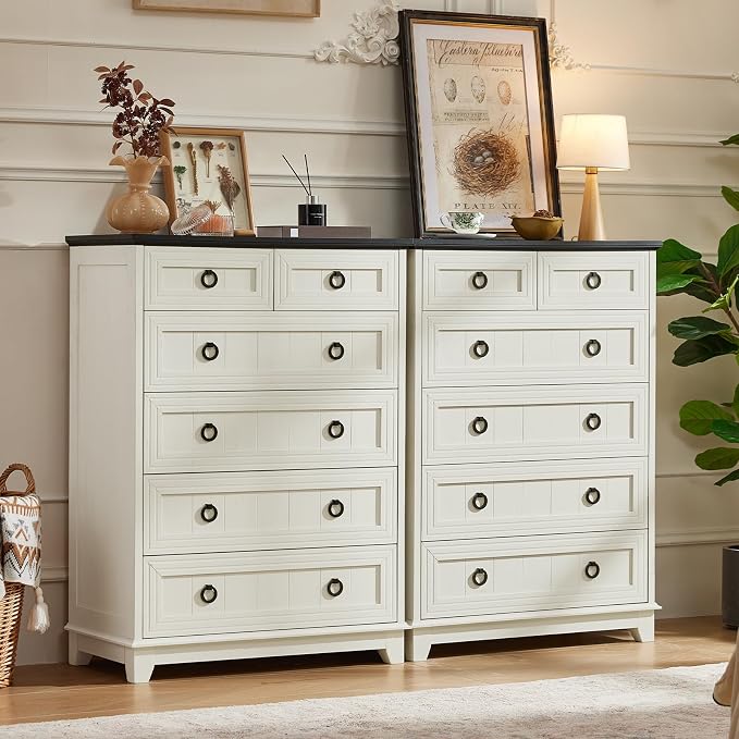 Joaxswe Farmhouse 6 Drawer Dresser - Image 6