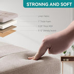 BRIAN & DANY Ottoman with Storage, Small Storage Ottoman - Image 4
