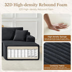 Modular Sectional Sleeper Sofa, 134 Inch Boneless Cloud Couch - Image 3