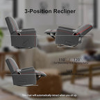 Harkawon Swivel Rocker Recliner Chair, Glider Rocker Recliner, Rocking Chair - Image 8