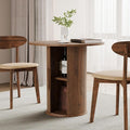 31.5" Round Dining Table for 2-4, Modern Farmhouse Kitchen Table by WelcometoFurnitureSalon