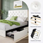 Allewie Upholstered Queen Size Platform Bed Frame - Image 6