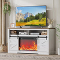 JUMMICO Fireplace TV Stand for 65+ Inch TV by JUMMICO