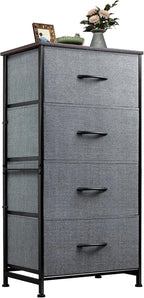 WLIVE Dresser with 4 Drawers, Storage Tower, Organizer Unit, Fabric Dresser by WLIVE