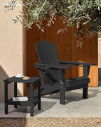 SERWALL 2-Tier HDPE Outdoor Side Table, Weatherproof Rectangular Adirondack - Image 7