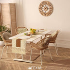 FEXIA Boho Table Runner 36 Inches Long Macrame Summer Decor Coffee Table Cover - Image 7