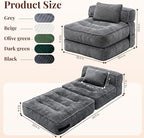 Folding Sofa Bed, Convertible Sleeper Chair - Image 2