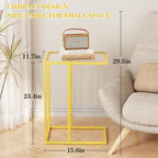 C Table Side End Table, Small C Shaped Table - Image 3