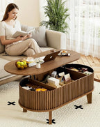 Oval Lift Top Coffee Table - Image 8