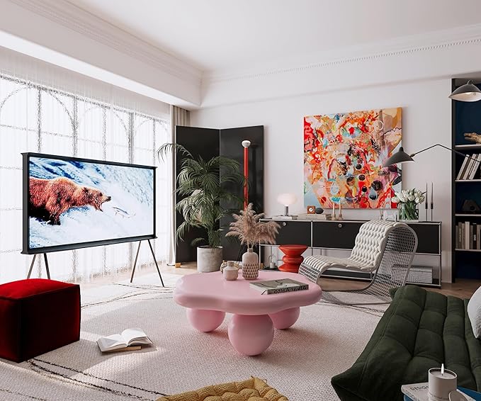 35.03" Cloud Coffee Table for Living Room Unique Coffee Table Modern Low Coffee - Image 9