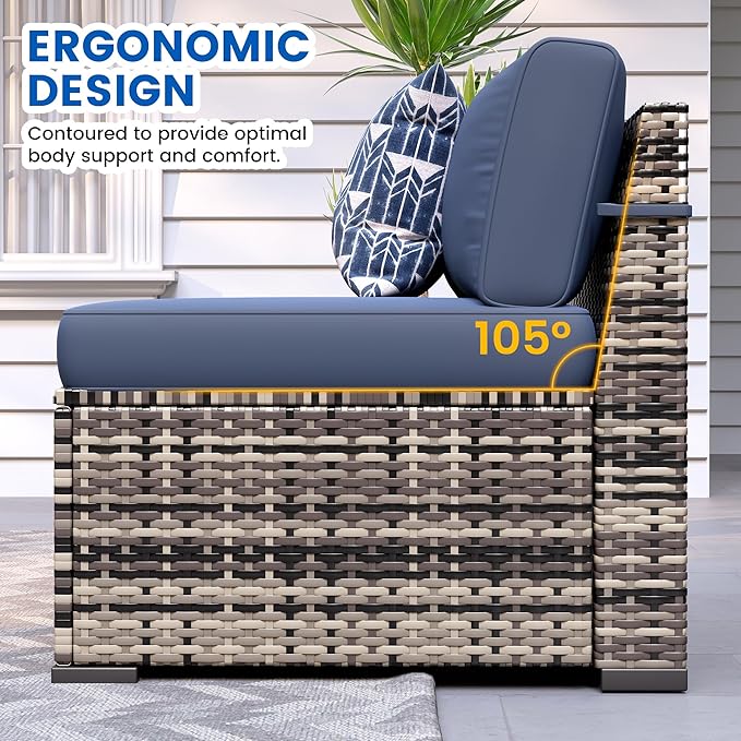 Patio Furniture Sets, 7-Piece Outdoor Patio Furniture - Image 3