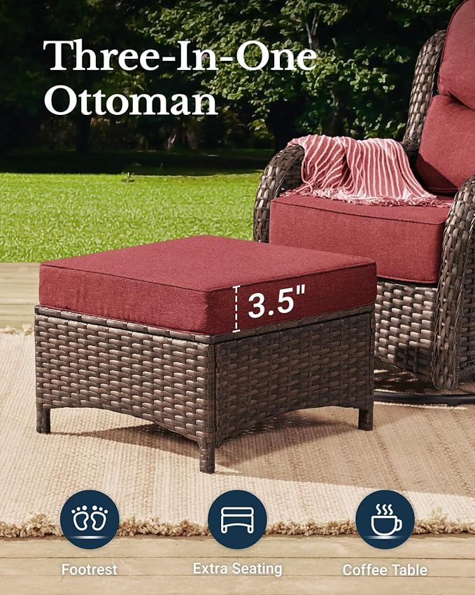 HILLGA Luxury High Back Patio Furniture Set - Image 7