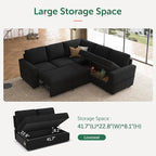 HONBAY Modular Sectional Sleeper Sofa - Image 3