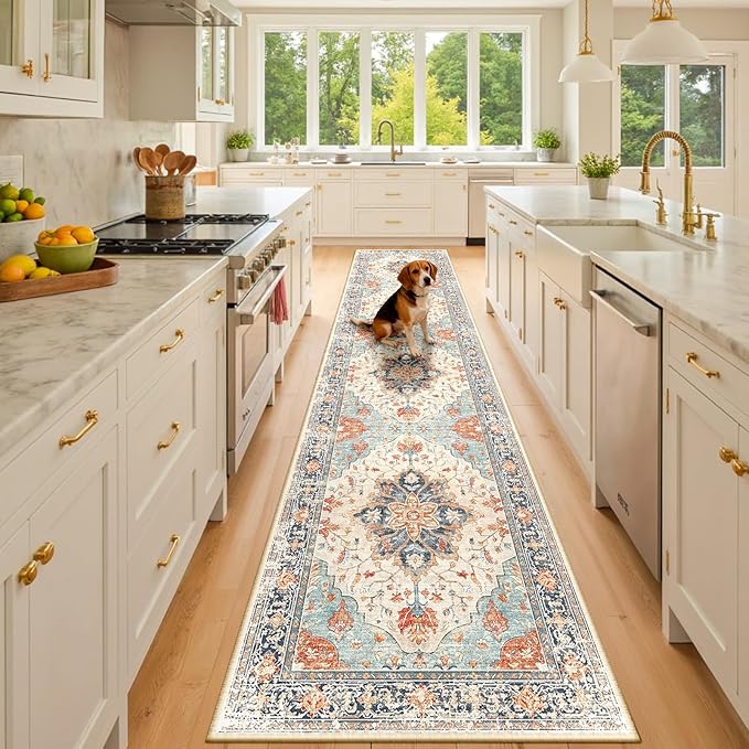 RELEANY Area Rugs 2'x10' Runner Rug Non Slip Washable by RELEANY