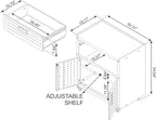 Manhattan Comfort Fortress Storage Units, Charcoal Gray - Image 3