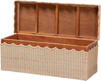 Bali & pari Damita Scallop Natural Rattan Chest - Image 3
