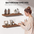 Fun Memories 67 Inch Fireplace Mantel Shelf, Deep Floating Shelves - Image 5