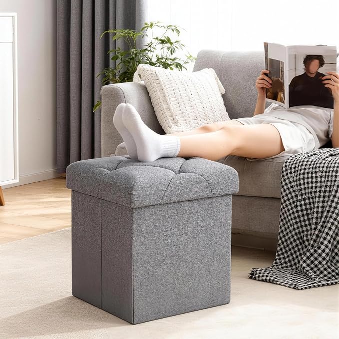 Storage Ottoman Footrest Stool Small Ottoman - Image 2