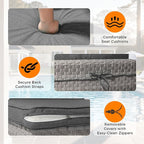14-Seat Outdoor Wicker Patio Furniture Set - Image 7