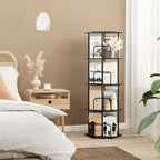 SUNMORY 4 Tier Rotating Bookshelf Tower, Revolving 360 ° Spinning Bookcase - Image 7