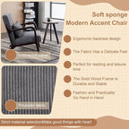 Beige Midcentury Modern Accent Chair - Image 5